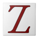 Recherche de lettre z carreaux Initiale