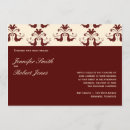 Recherche de invitation de damassé mariage invitations Romantique