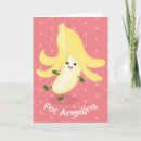 Recherche de banane mignonne vœux cartes Kawaii