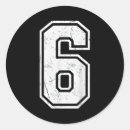 Recherche de numéro 6 autocollants Hommes