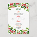 Recherche de menu de noël invitations Aquarelle