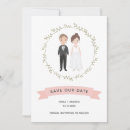Recherche de cartoon portrait invitations Enregistrer la date