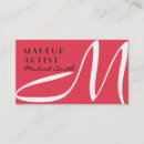 Recherche de de maquillage cartes visite Monogramme