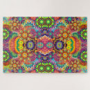 Recherche de mandala floral puzzles Coloré