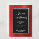 Recherche de red anniversaire invitations Rouge et noir