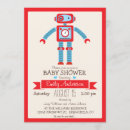 Recherche de robot baby shower invitations Mignon