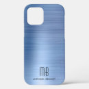 Recherche de nom et initiale iphone coques Bleu