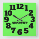 Recherche de nombres verts horloges Pour enfants