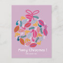 Recherche de noël rose cartes postales Pour elle