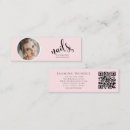 Recherche de photo mini cartes visite Rose pâle