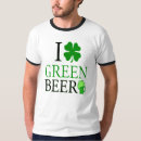Recherche de bière verte tshirts Shamrock