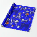 Recherche de squelette halloween papier cadeau Citrouille