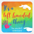 Recherche de gaucher autocollants Main gauche