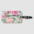 Recherche de coeur floral bagages étiquettes Rose