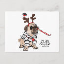 Recherche de carlin de noël cartes postales Joyeux