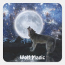 Recherche de lune loup autocollants Loups