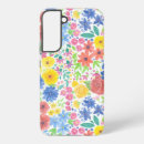 Recherche de motif floral samsung coques Bleu