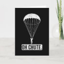 Recherche de parachute vœux cartes Skydiver