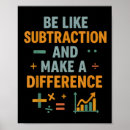 Recherche de soustraction posters Une différence