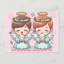 Recherche de deux anges cartes postales Religieux