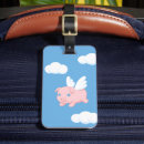 Recherche de cochon bagages étiquettes Dessin animé