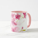 Recherche de peintures de fleurs de cerisier tasses Rose