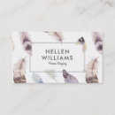 Recherche de motif de plume cartes visite Élégant