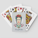 Recherche de kahlo frida de jeux de cartes Floral
