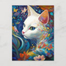 Recherche de chaton blanc cartes postales Capricieux
