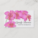 Recherche de orchidée rose cartes visite Floral