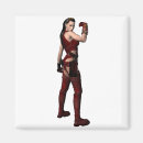 Recherche de femme forte magnets Illustration