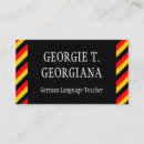 Recherche de drapeau allemand cartes visite Professeur de langue allemande