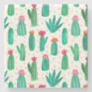 Recherche de motif cactus dessous de verres Vert