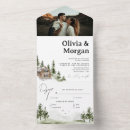 Recherche de mountain destination mariage invitations Aquarelle