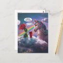 Recherche de nuages mignons cartes postales Licorne