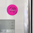Recherche de monogramme rose magnets Moderne