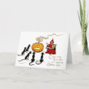 Recherche de vintage cartes halloween Chat noir