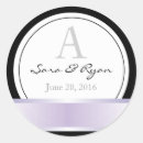 Recherche de noir et pourpre autocollants Monogramme