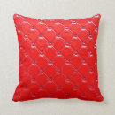 Recherche de cuir rouge coussins Mode