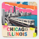 Recherche de chicago skyline autocollants Paysage urbain