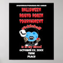 Recherche de monstre rouge posters Halloween