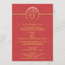 Recherche de style indien invitations Rouge