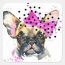 Recherche de bouledogue francais autocollants Drôle
