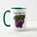 Recherche de carlin noël tasses Chien drôle