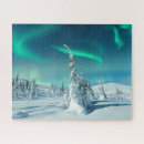Recherche de northern lights puzzles Neige