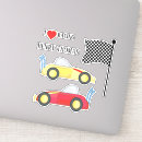 Recherche de damier noir et blanc autocollants Fête d'anniversaire