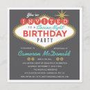 Recherche de las vegas invitations D'anniversaire