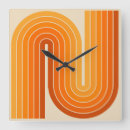 Recherche de motif orange horloges Géométrique