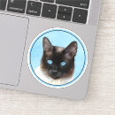 Recherche de siamois autocollants Chaton