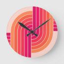 Recherche de les années 70 motif horloges Rétro